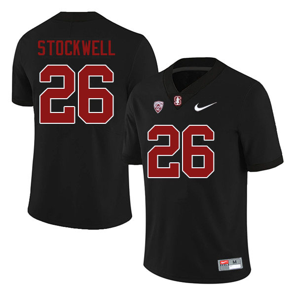 Men #26 William Stockwell Stanford Cardinal College Football Jerseys Sale-Black